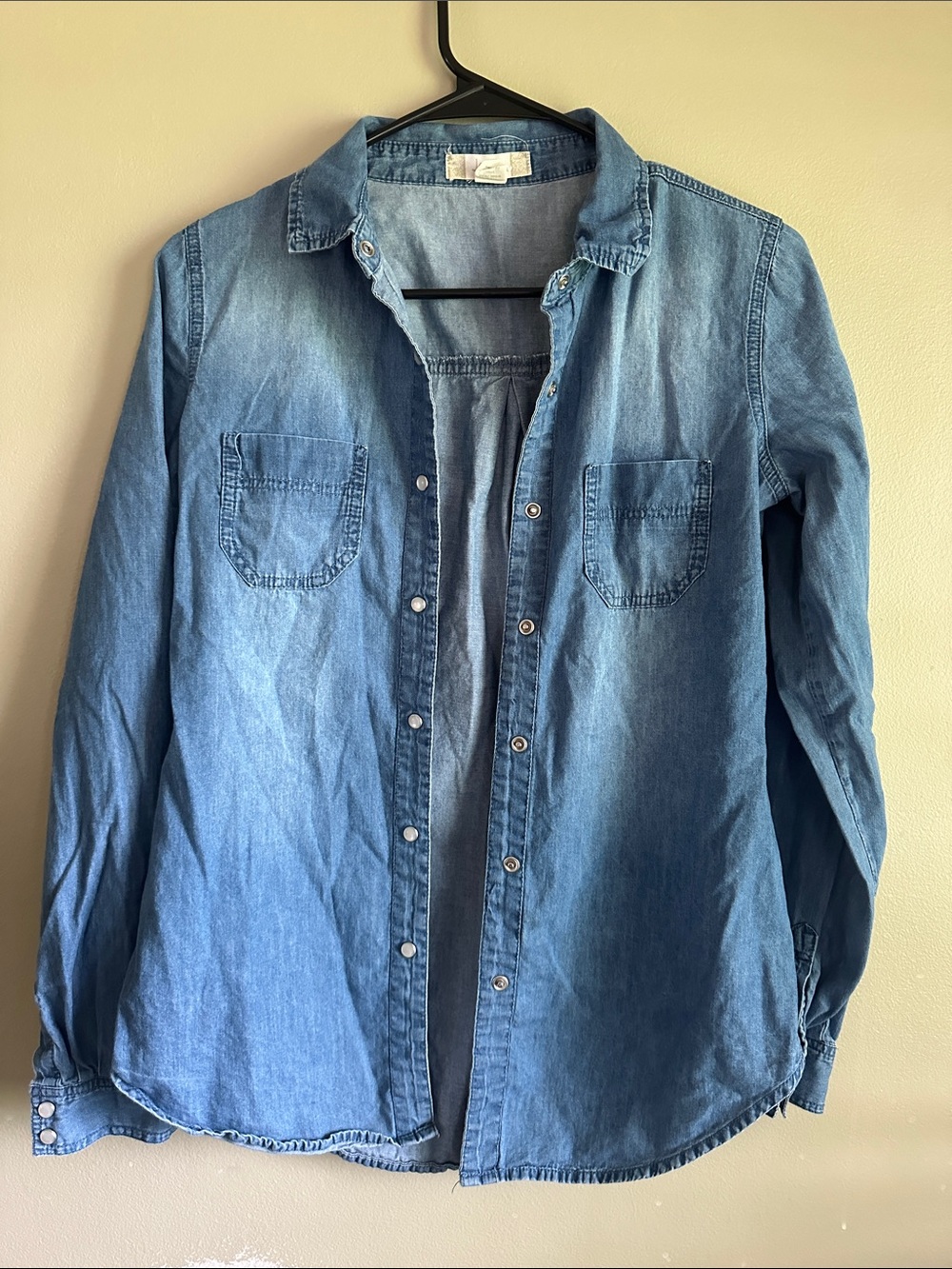Japna Light Blue Denim Button-Up Shirt